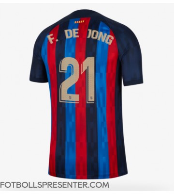 Barcelona Frenkie de Jong #21 Hemma Matchtröja 2022-23 Kortärmad